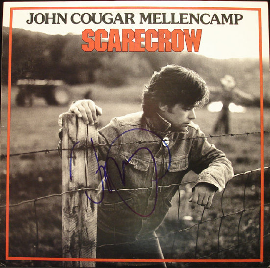 John  Mellencamp Autographed Album - Scarecrow