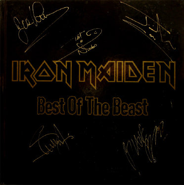 Iron Maiden Autographed