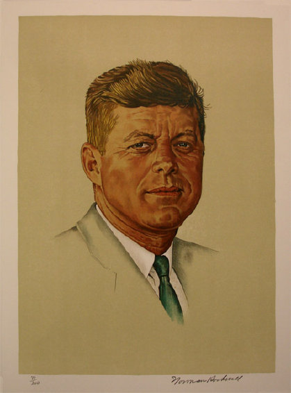 Portrait of John F. Kennedy by Norman Rockwell