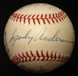 1975 World Series Champs Team Ball