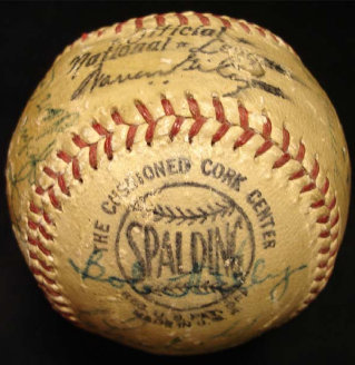 1952 Boston Braves Team Signed Baseball
