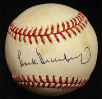 Hank Greenberg Single Signed Baseball