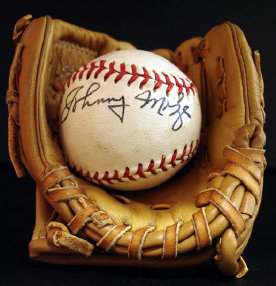 Johnny Mize Signed Baseball
